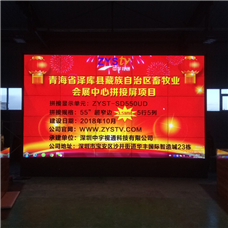 青海省泽库县藏族自治區(qū)畜牧业会展中心55寸液晶拼接屏项目